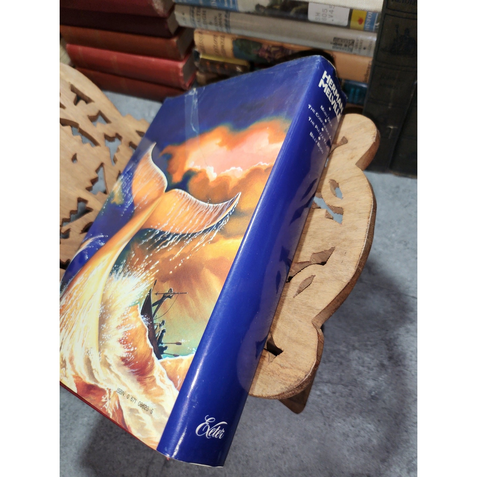Herman Melville 4 Books In 1 hc/dj Exeter 1984 Moby Dick Billy Budd Piazza Tales
