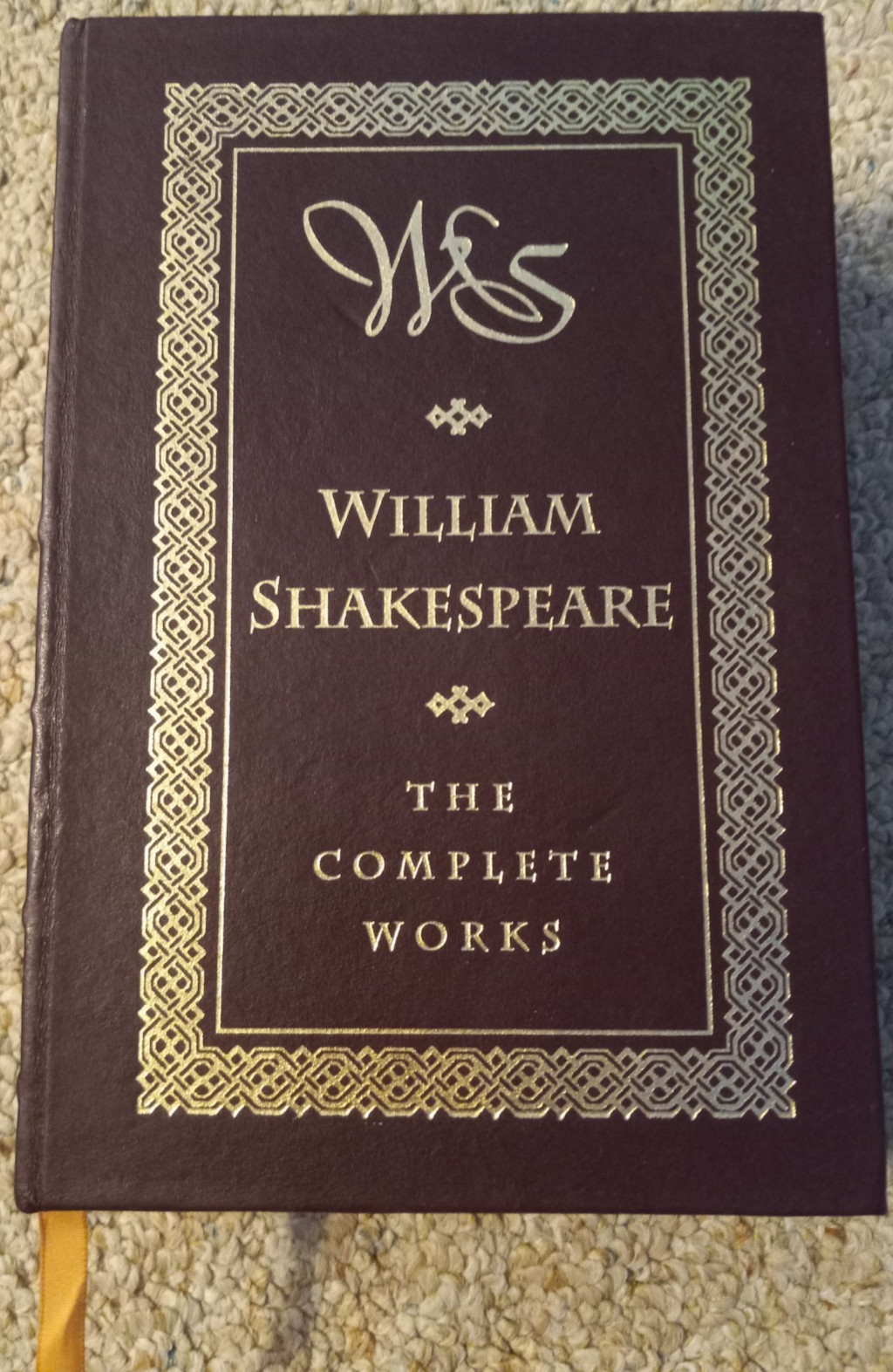William Shakespeare: The Complete Works HC Barnes & Noble 1994 Leatherbound Gold