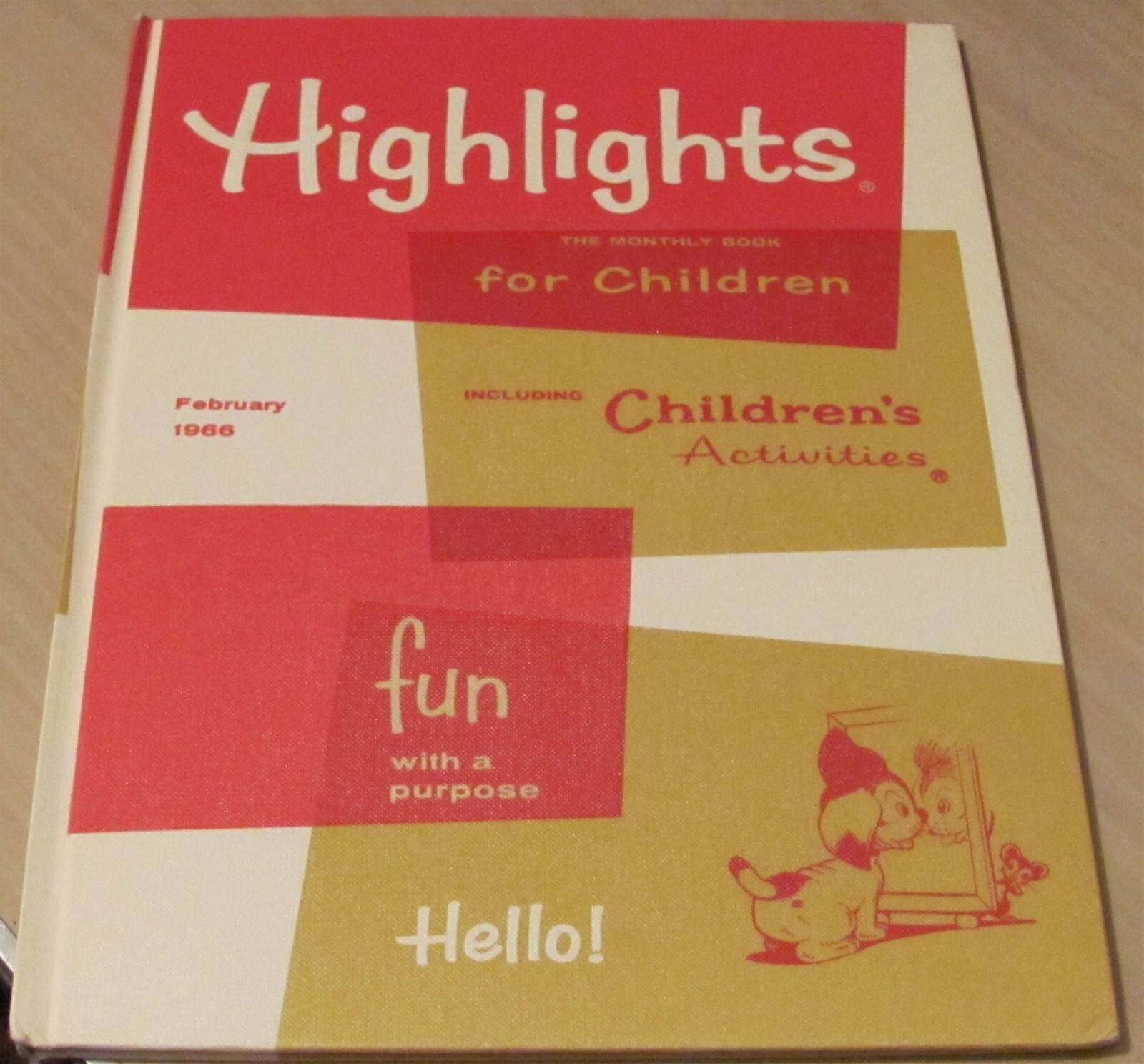 Highlights Magazine HARDCOVER February 1966 (Volume 21, Issue Number 2) RARE!