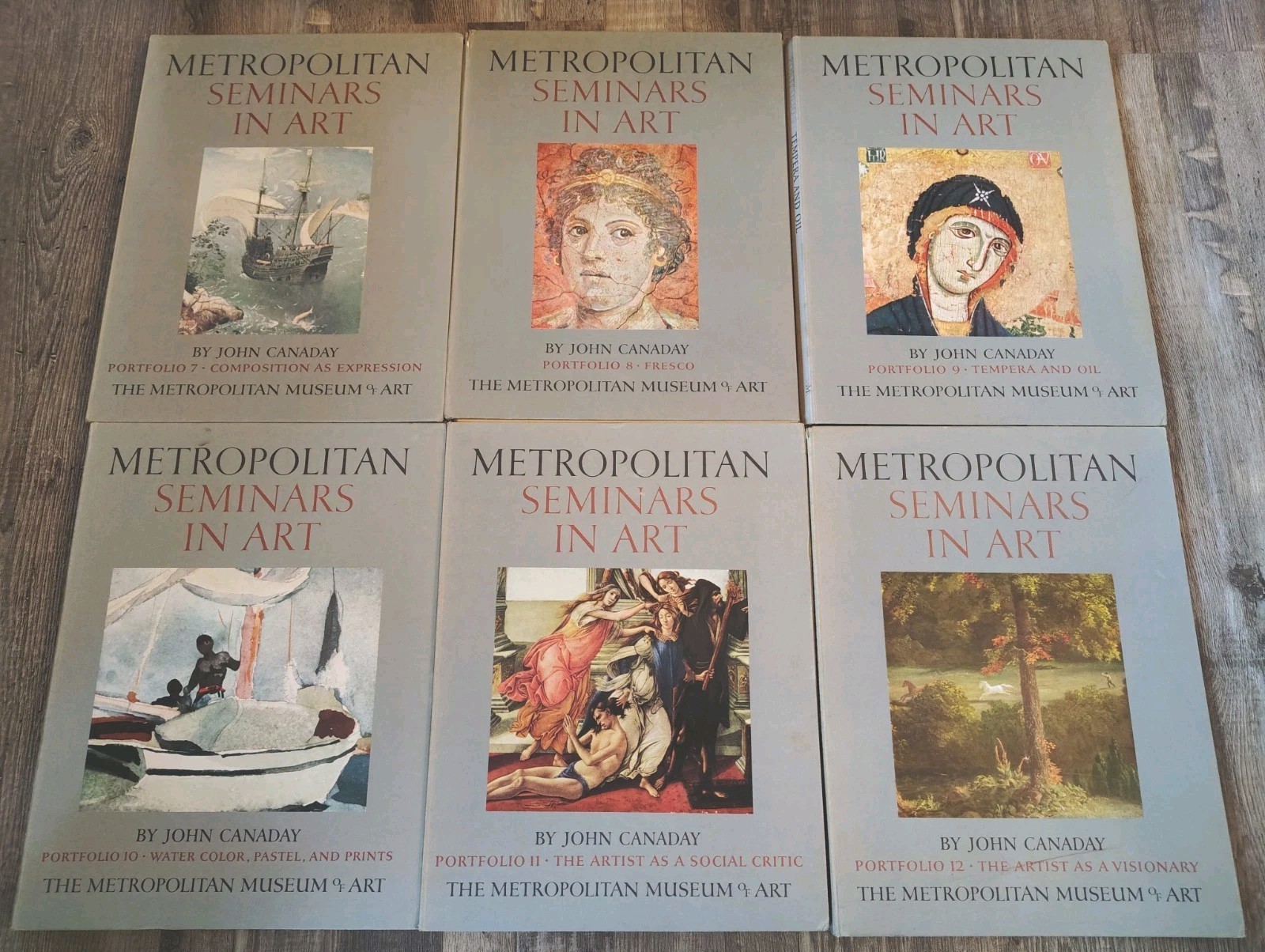 6 Metropolitan Seminars in Art Portfolio Books Museum with Some Prints # 7-12