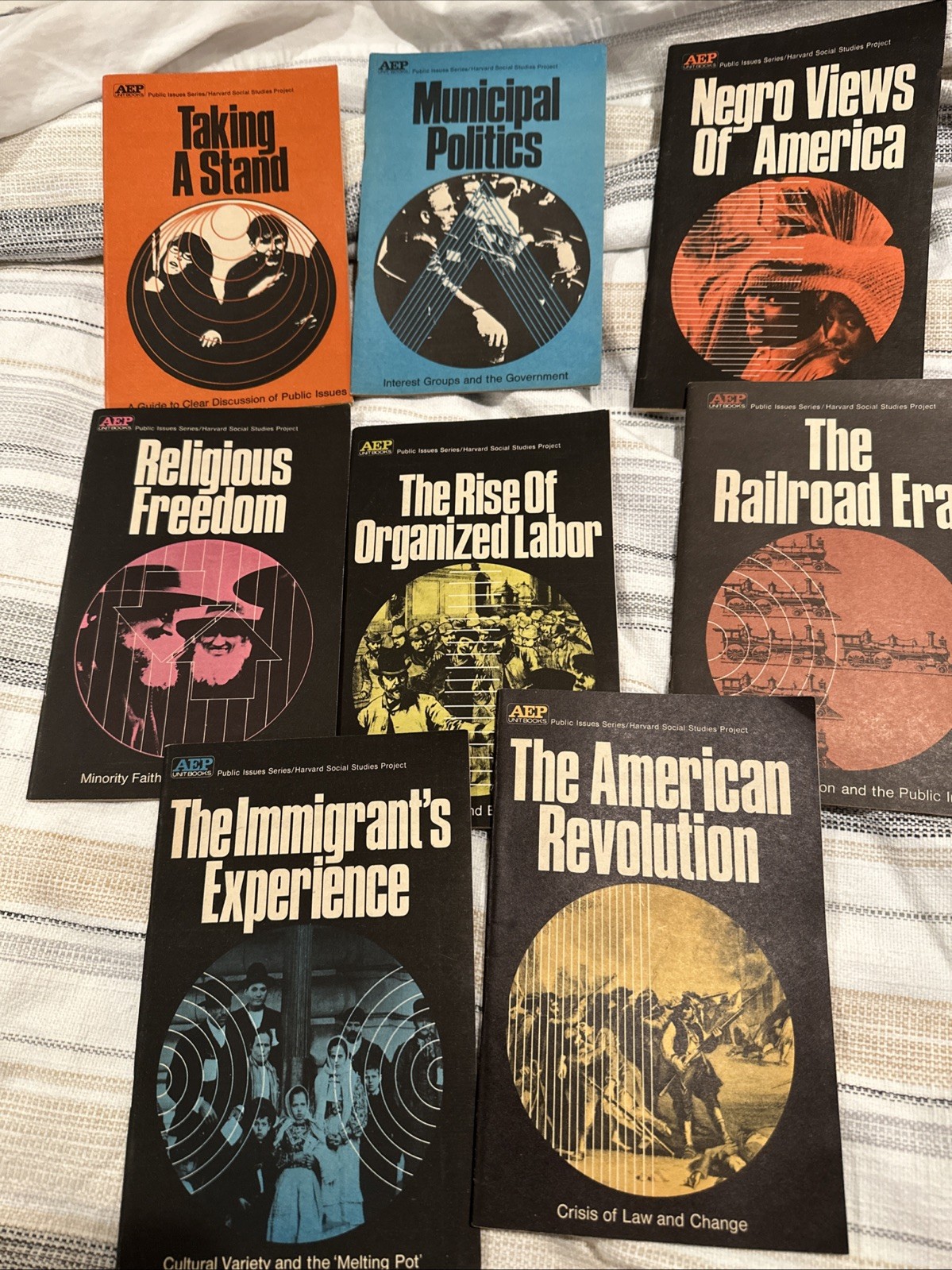 Vintage AEP Unit Books Area Study Unit Book Lot Harvard Social Studies Project