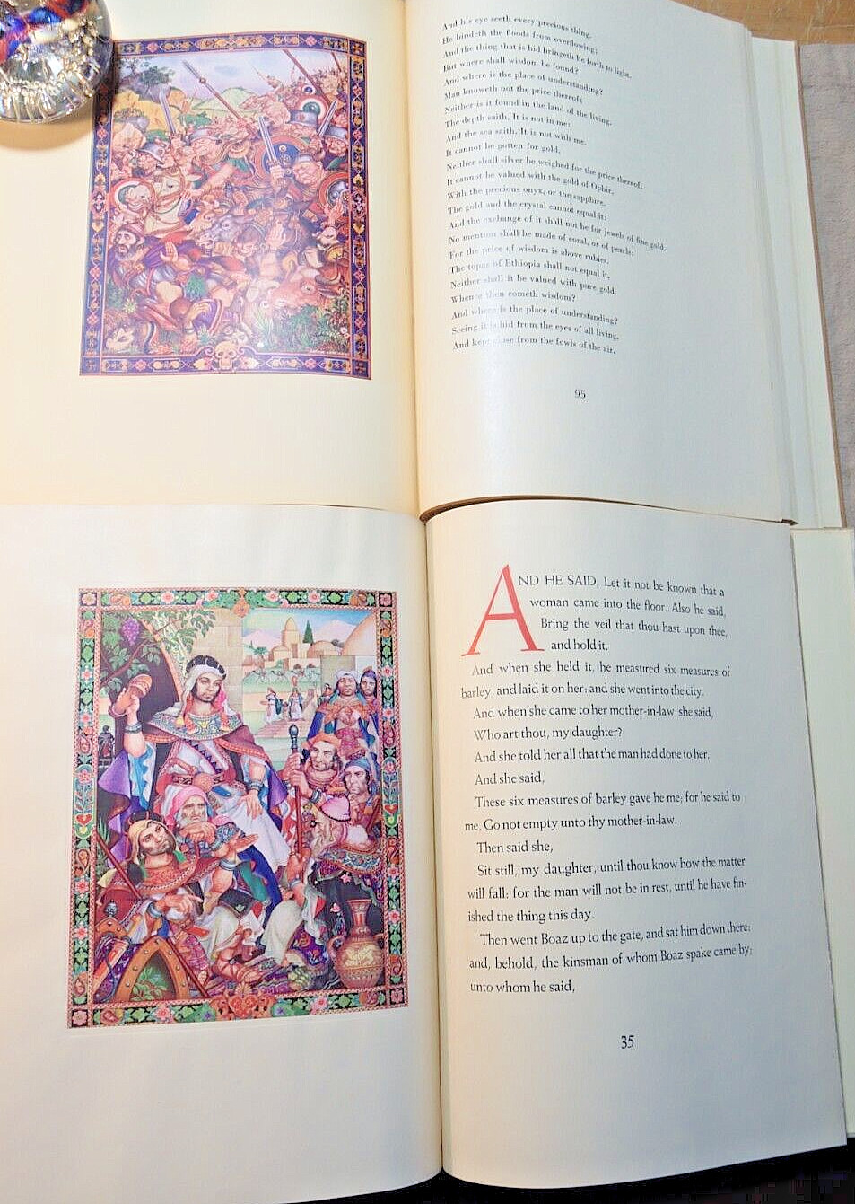 BOOK OF JOB & BOOK OF RUTH both w/slip case – ARTHUR SZYK illustrated 1946-1947