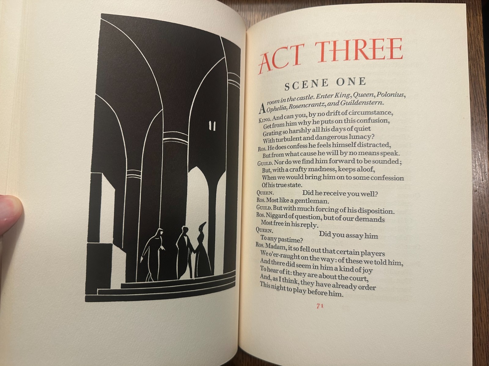 Tragedy of Hamlet by Shakespeare Peter Pauper Press HC w/slipcase ILLUSTRATED