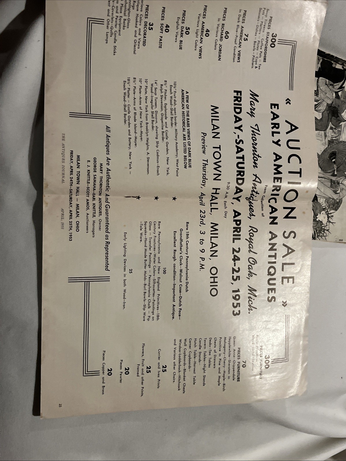 The Antiques Journal Magazines 1952, 1953 & 1961 Lot of 4 Vintage Monthly Issues