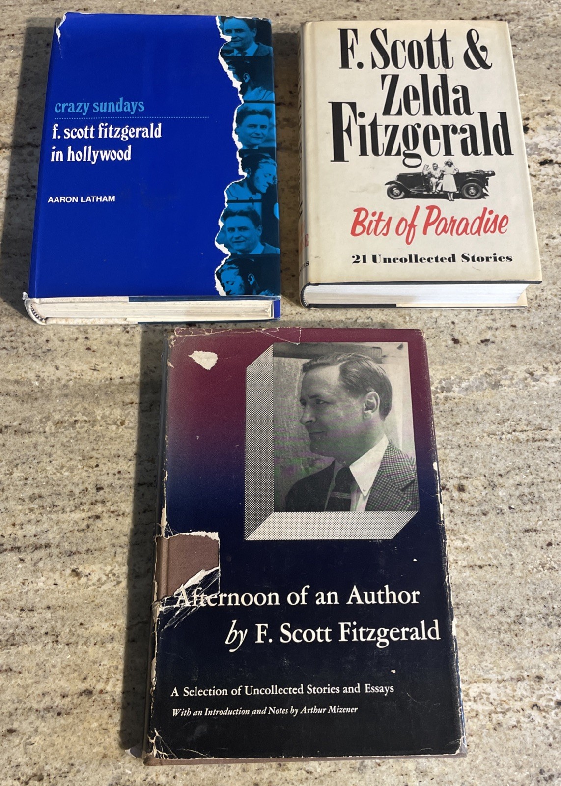 Lot (3) F. Scott Fitzgerald Books – Bits of Paradise, Crazy Sundays & Stories HC