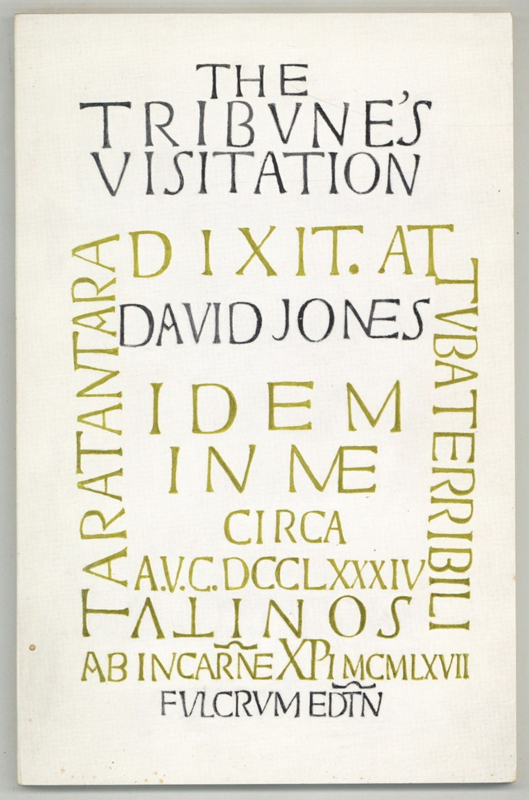 David JONES / The Tribune’s Visitation 1st Edition 1969
