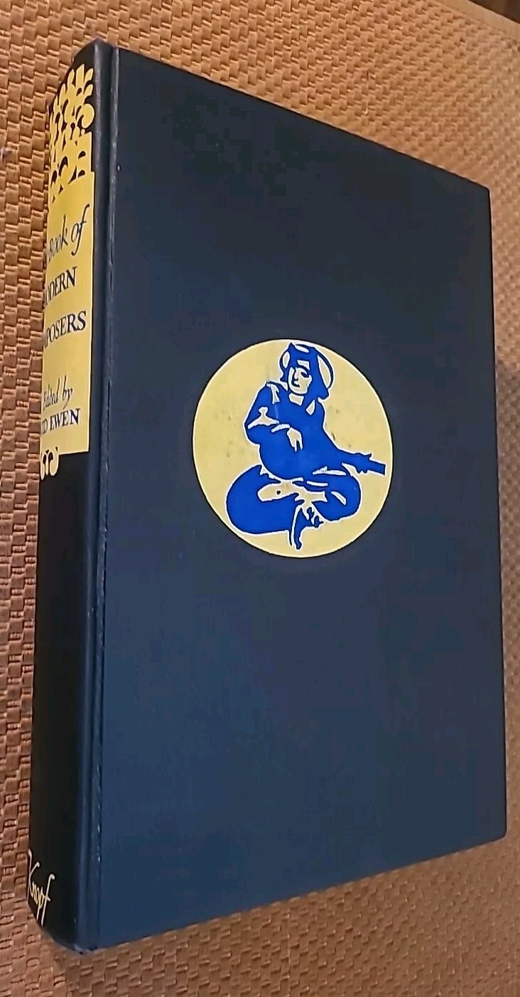 The Book of Modern Composers by David Ewen (1942, Hardcover) VTG FIRST EDITION