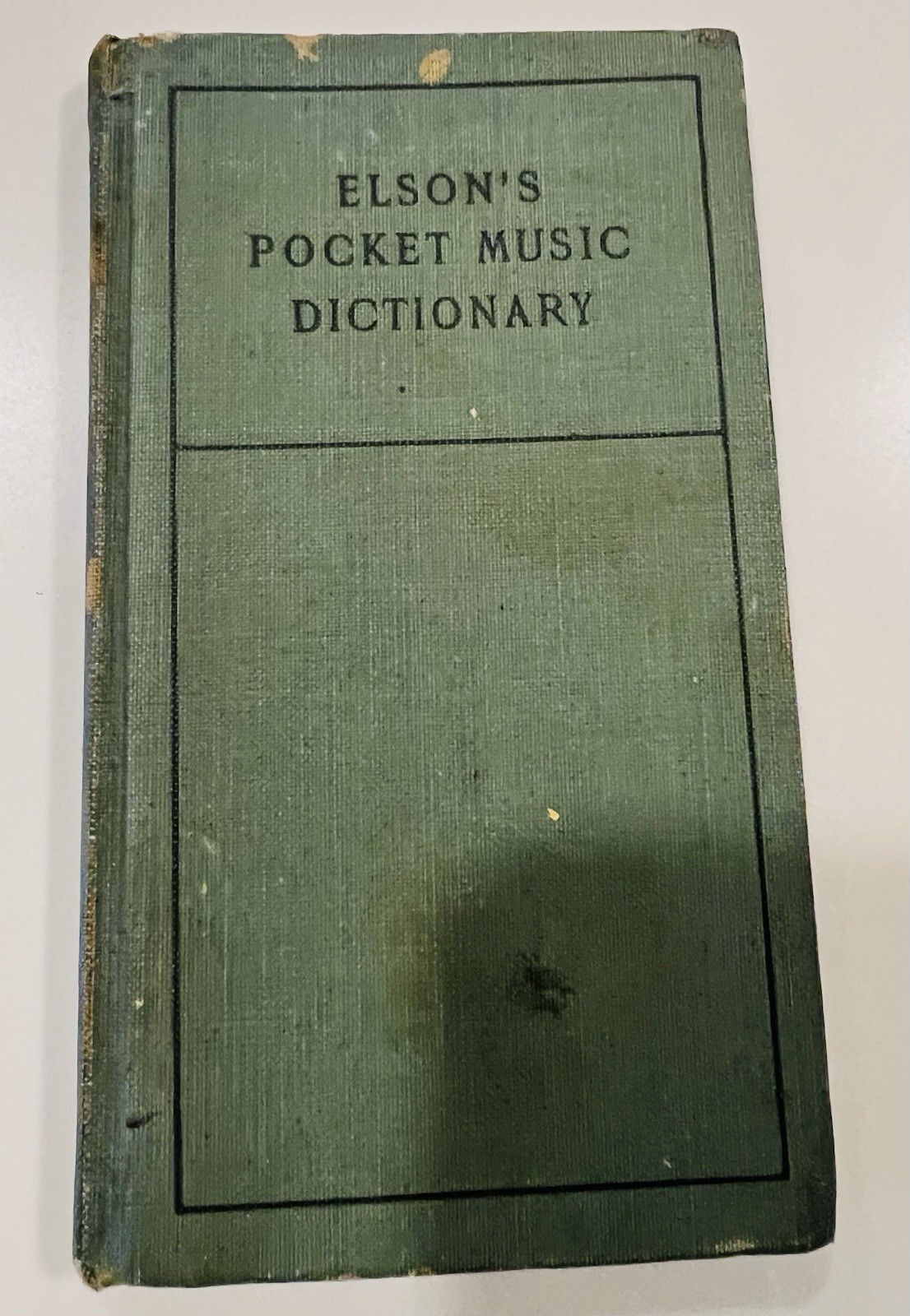 ANTIQUE 1909 BOOK ELSONS POCKET MUSIC DICTIONARY BY LOUIS C. ELSON