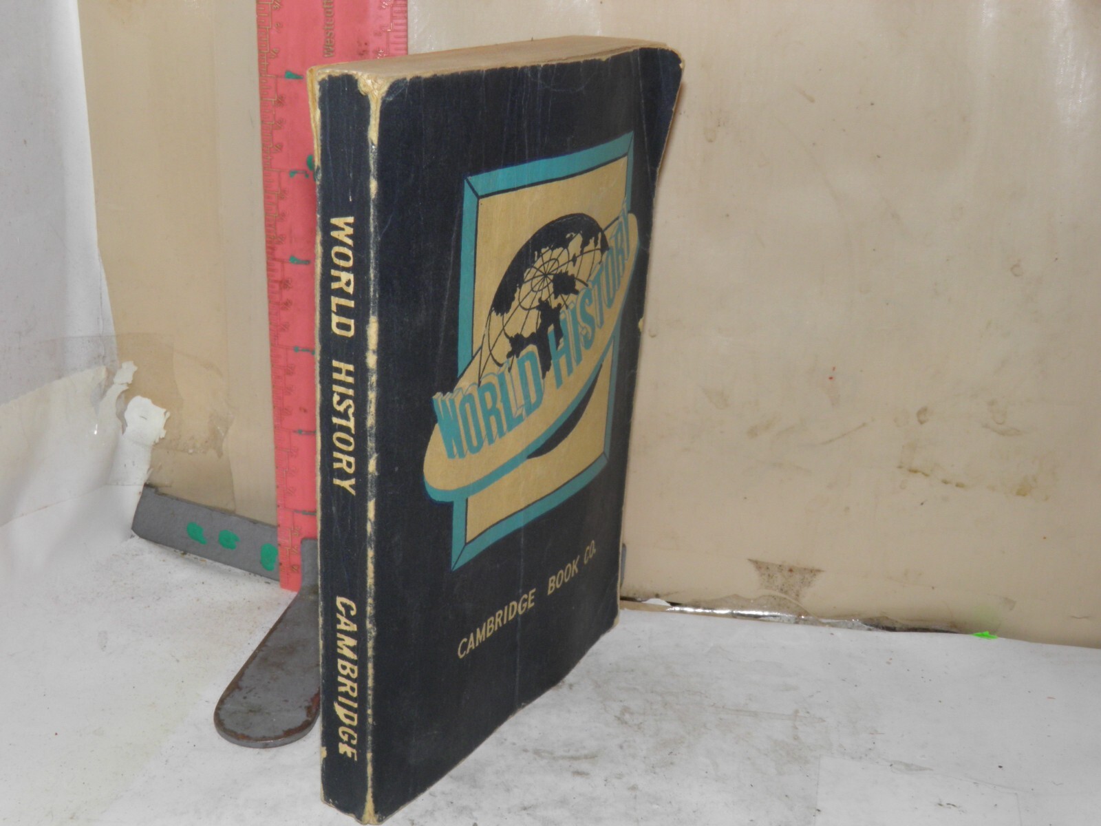 WORLD HISTORY BOOK , CAMBRIDGE BOOK CO. 1948 PAPERBACK – WARTIME PAPER