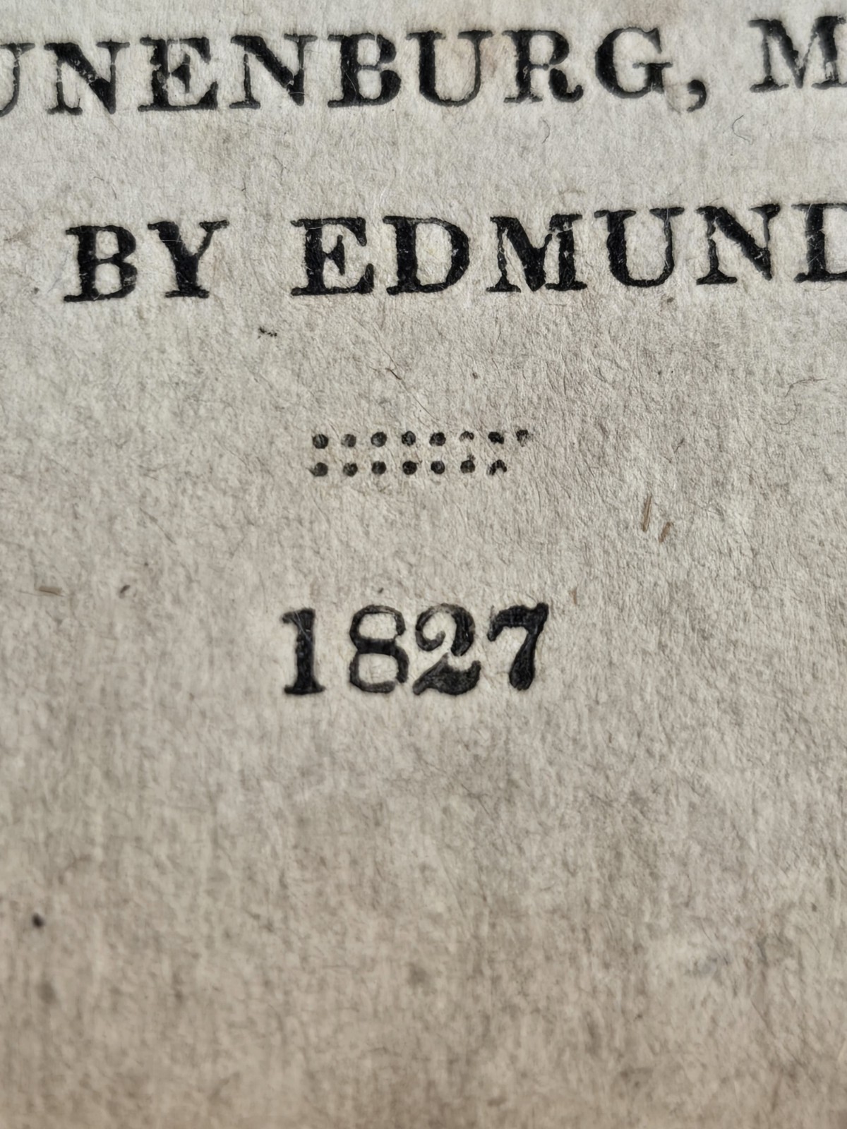 1827 Rare New Testament Bible Published by Edmund Cushing