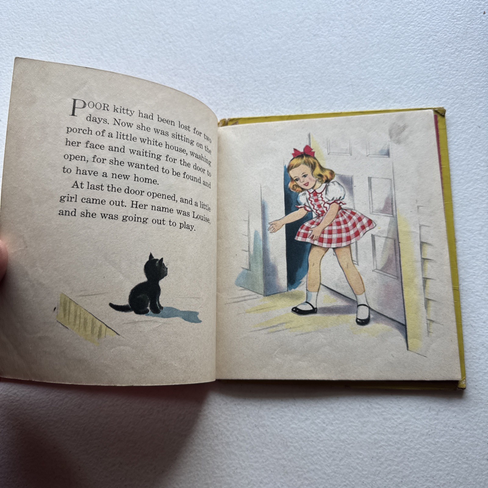 Poor Kitty By Elizabeth Tedder 1945 Vintage Kids Book Whitman Publishing Company