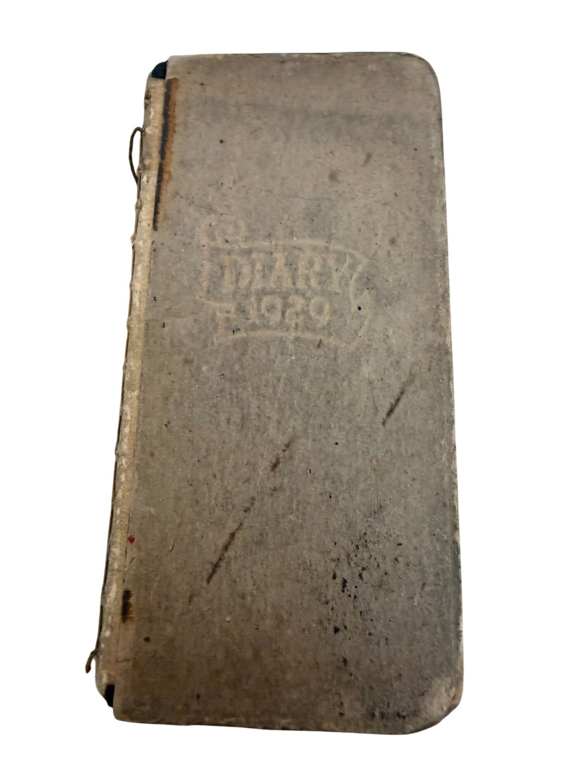 Antique 1929 Ideal Diary Pocket Memorandum Book Handwritten Entries Map Ephemera