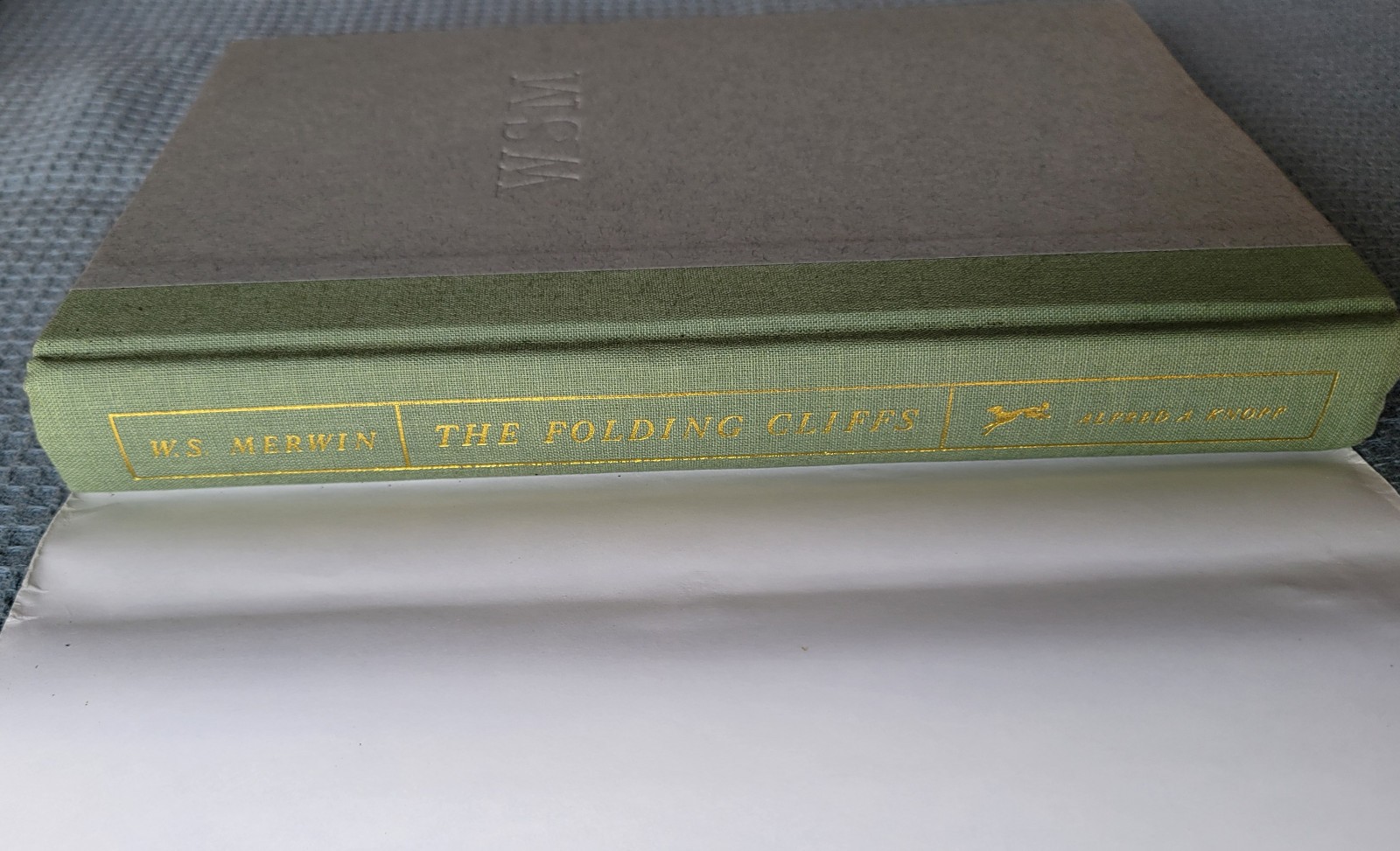 The Folding Cliffs – W. S. Merwin 1st Edition Hardcover with Dust Jacket 1998