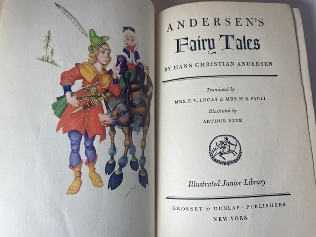 Vintage 1945 Andersen’s Fairy Tales HC Book Illustrated by Arthur Szyk