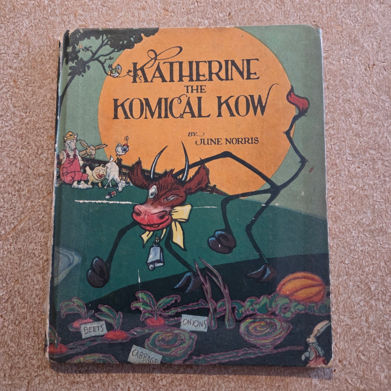 Volland Katherine the Komical Kow Book 1926 10th Ed June Norris Lew Tower