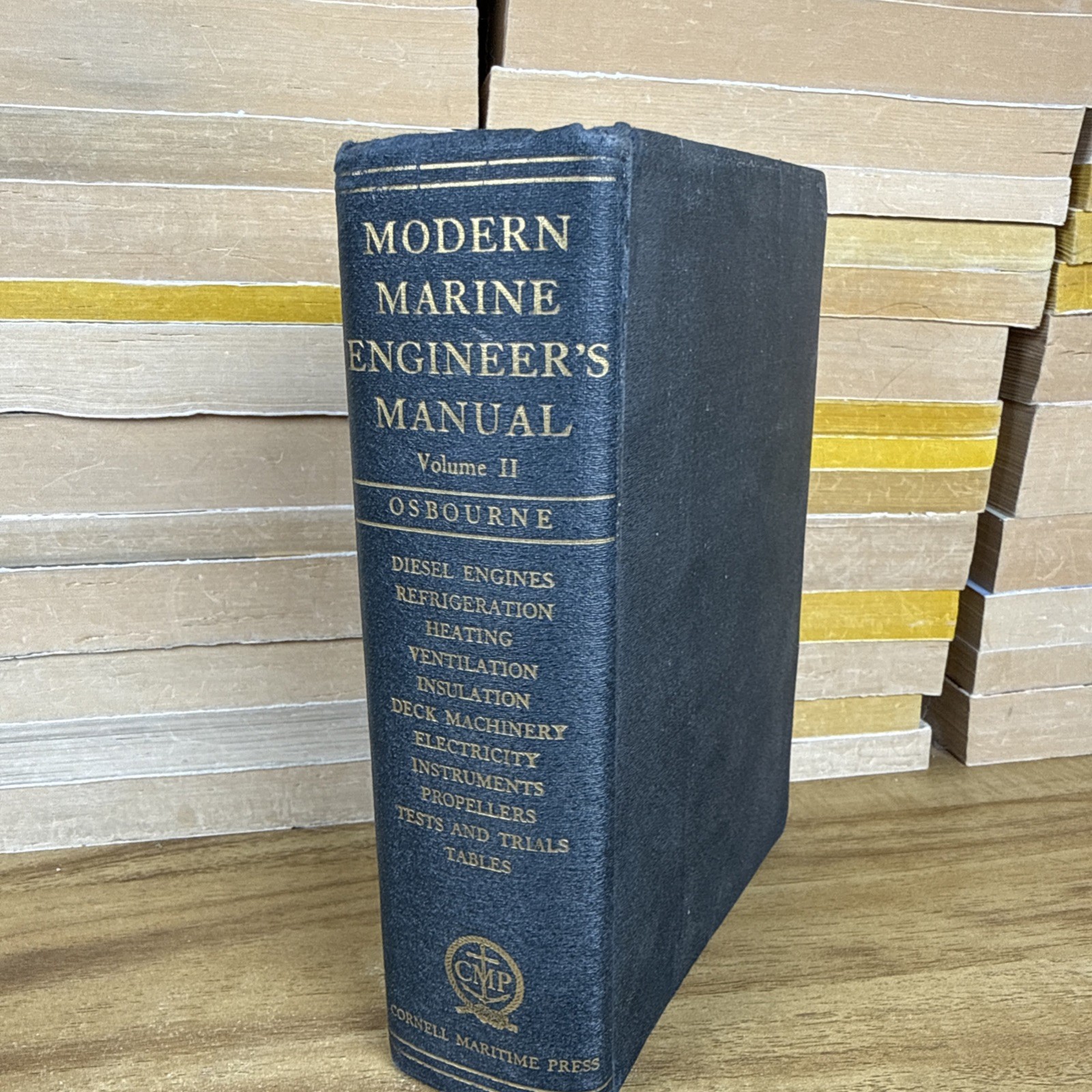 Modern Marine Engineers Manual Volume 2 Osbourne Cornnell Maritime 1943 Vintage