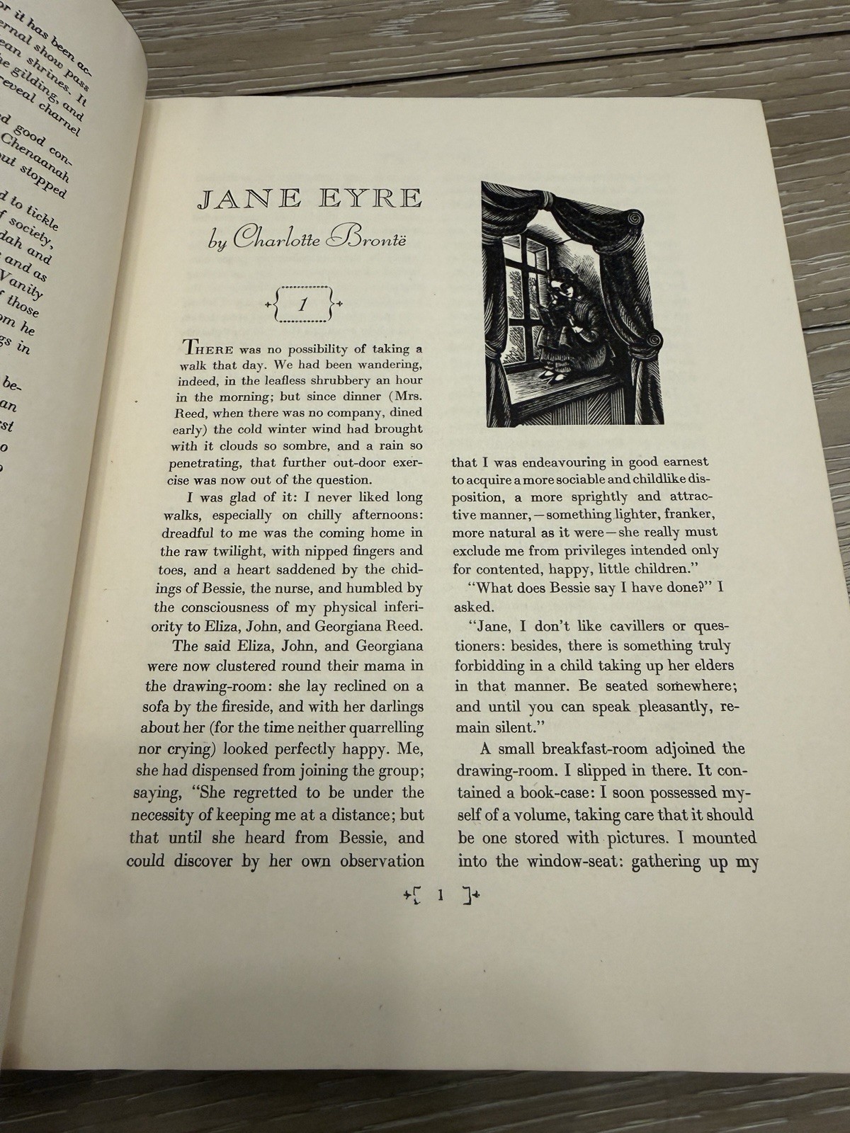 Two-volume set of Jane Eyre and Wuthering Heights, 1945 editions