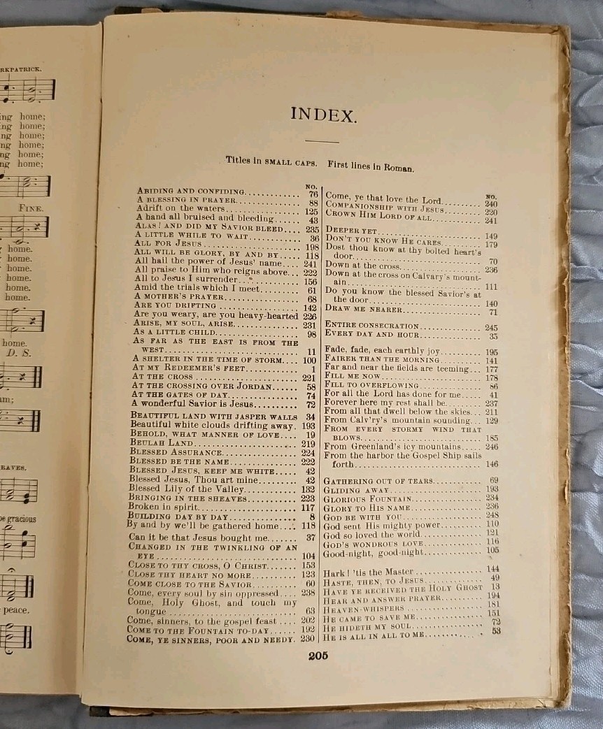 1898 The Bow of Promise Hymnal, McCabe,