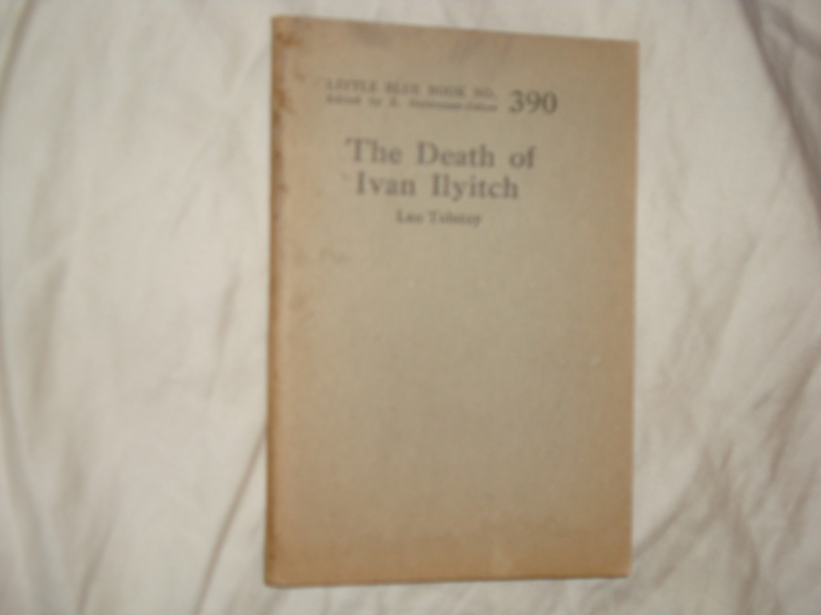 Little Blue Book 390, The Death of Ivan Ilyitch, by Tolstoy, print circa 1926