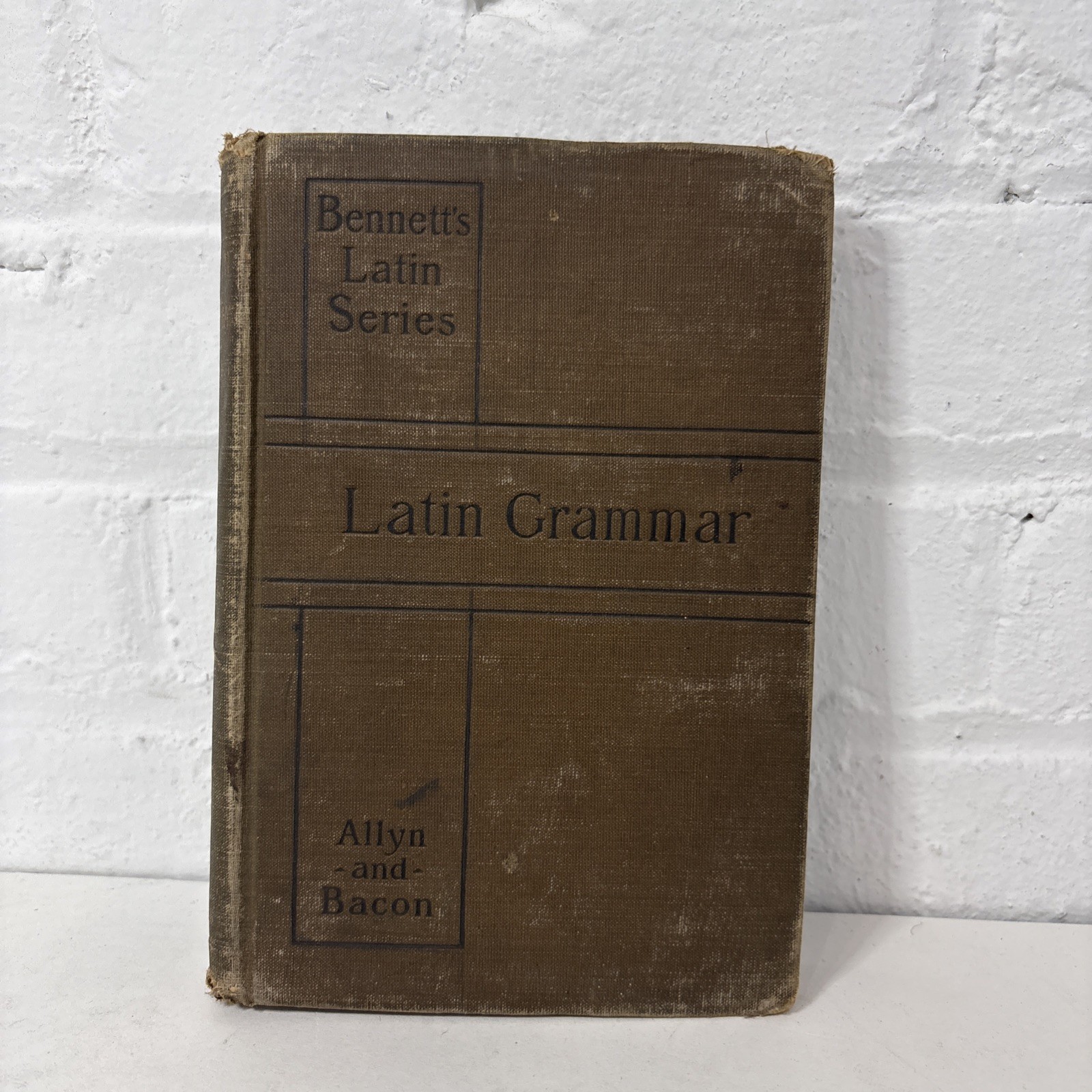 A Latin Grammar Charles E Bennett 1906 Reprint Norwood Press Antique HC Book