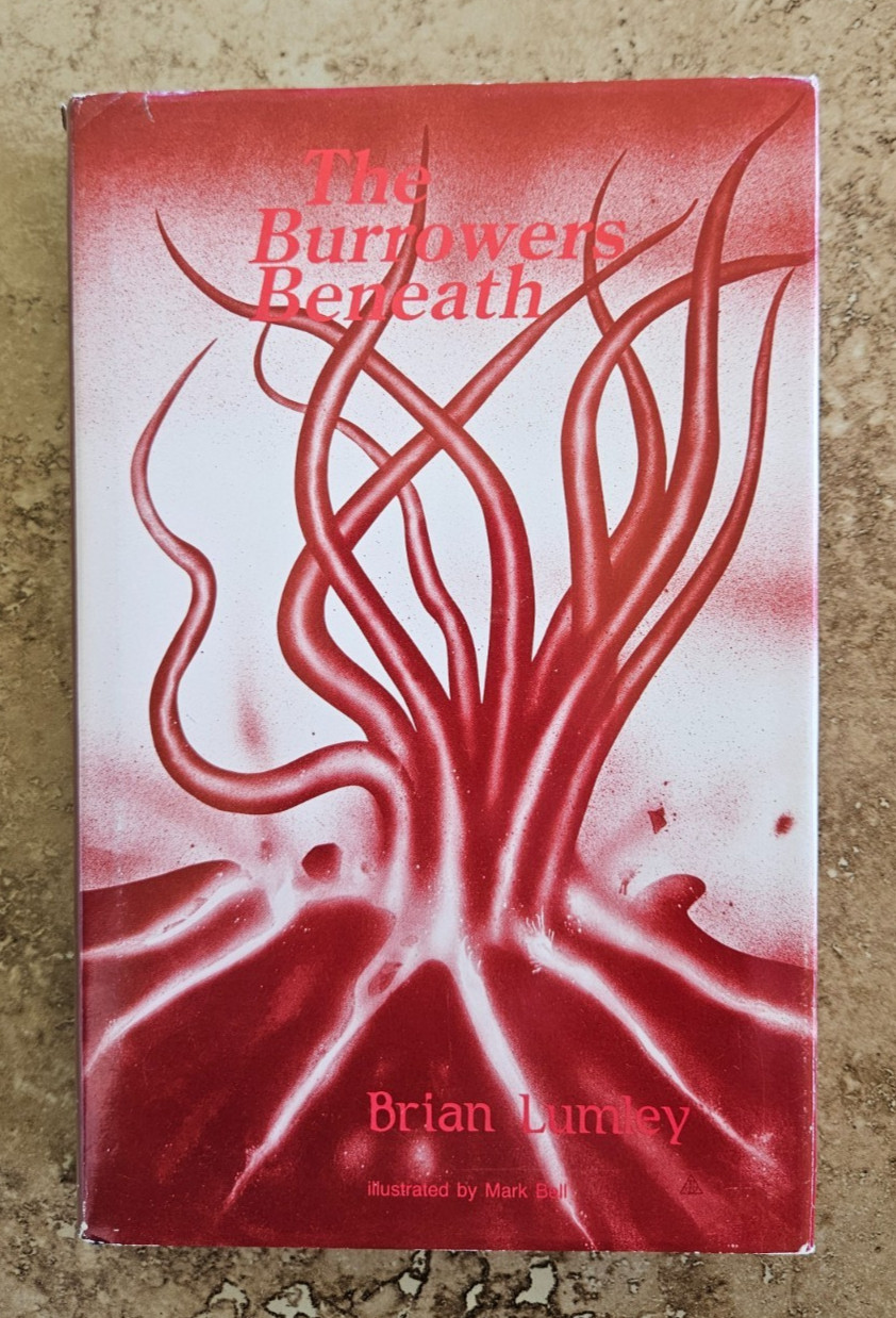 BRIAN LUMLEY The Burrowers Beneath 1988 Ganley HC/DJ Cthulhu Mythos