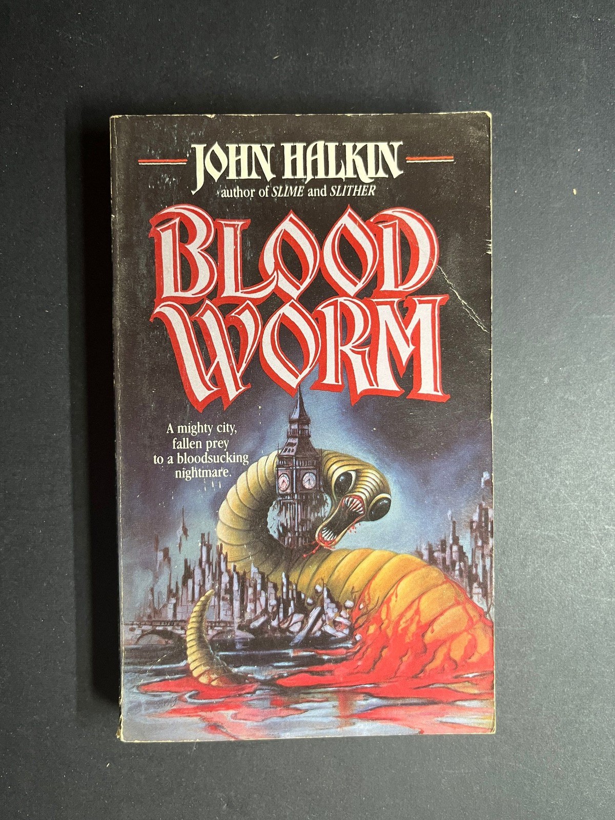 1988 Blood Worm by John Halkin Mass Market Paperback Guild Press
