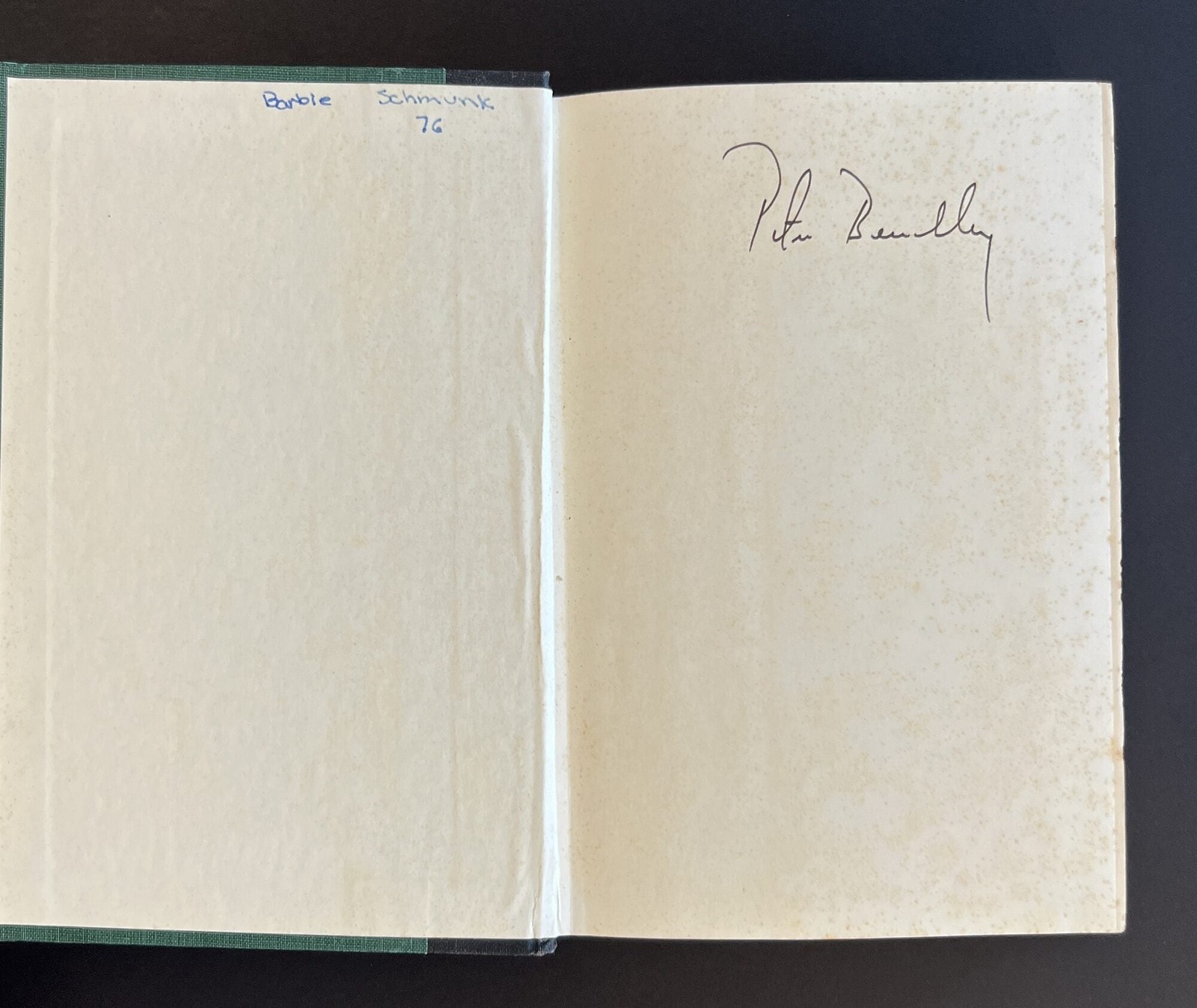 Peter Benchley / The Deep Signed 1st Edition 1976