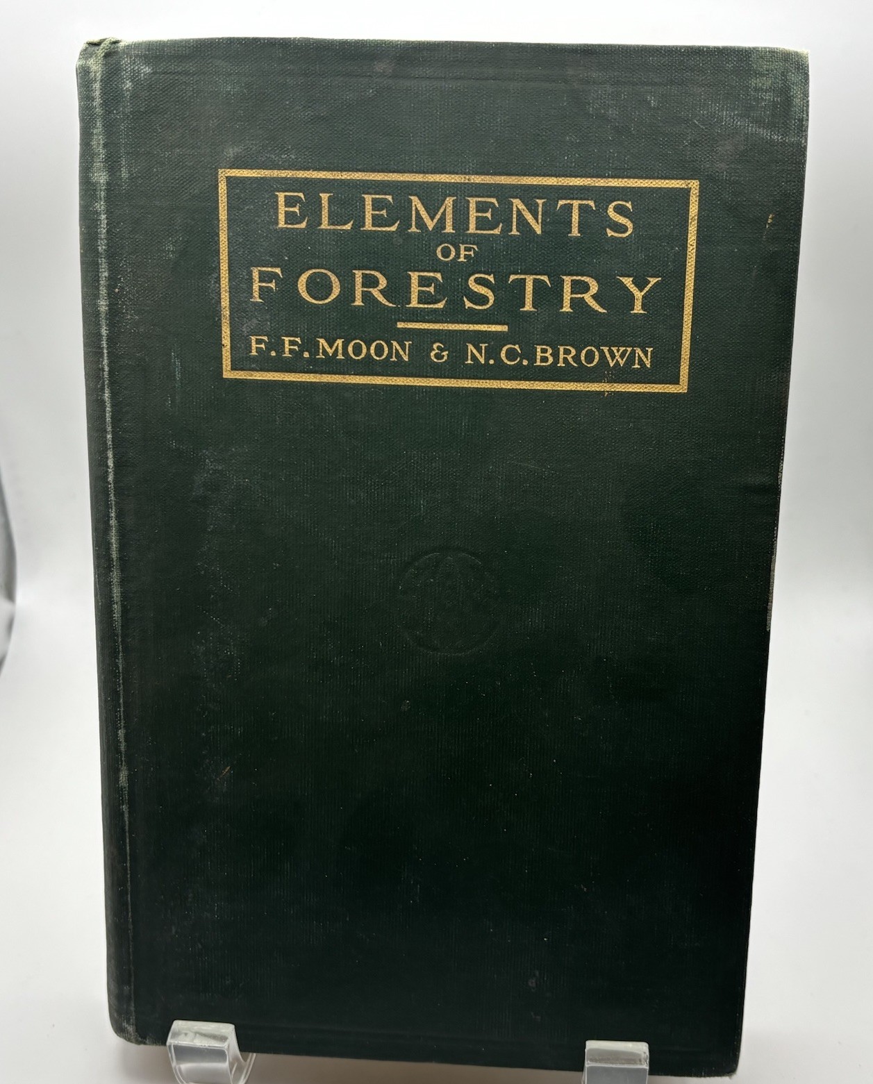 Vtg Elements of Forestry 1924 Book Franklin Moon Hardcover John Wiley & Sons
