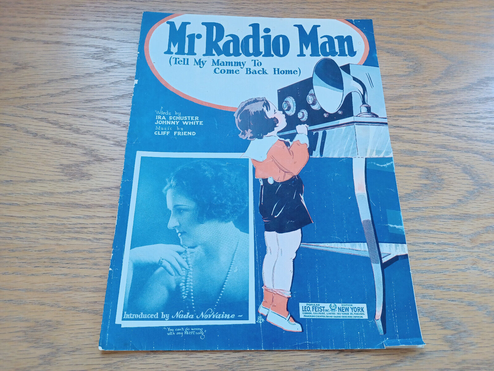 Mr Radio Man Tell My Mammy To Come Back Home Ira Schuster Johnny White Cliff Fri