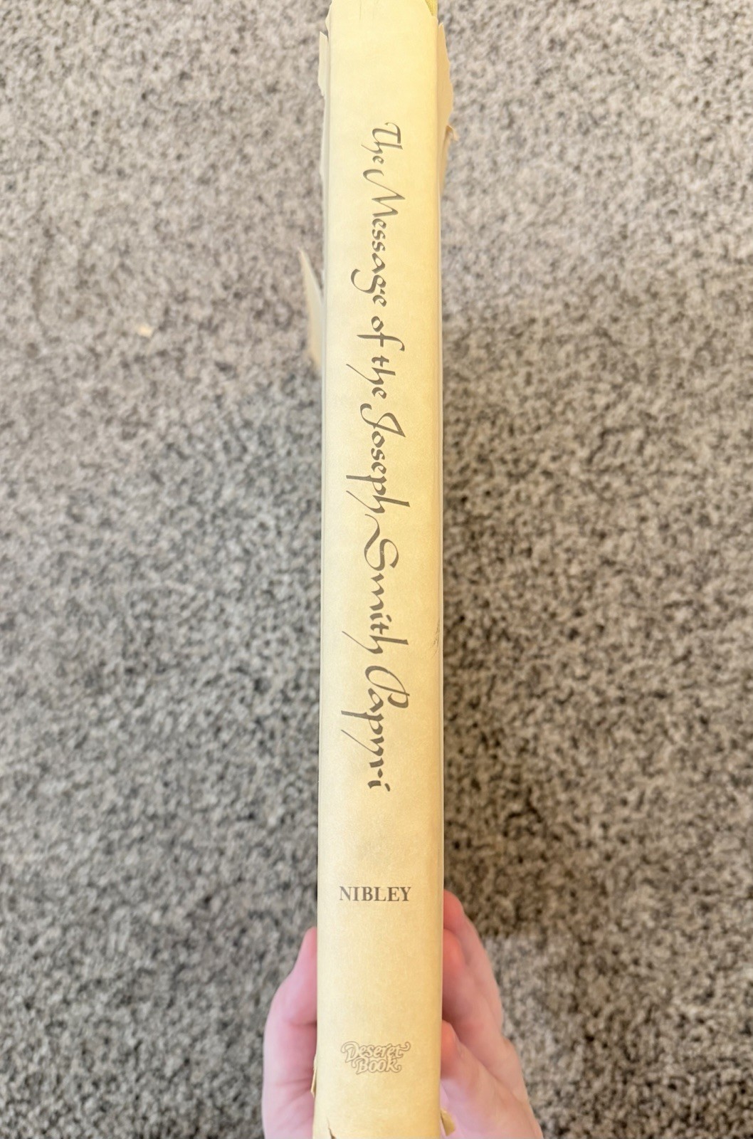 THE MESSAGE OF THE JOSEPH SMITH PAPYRI AND EGYPTIAN ENDOWMENT HUGH NIBLEY HB