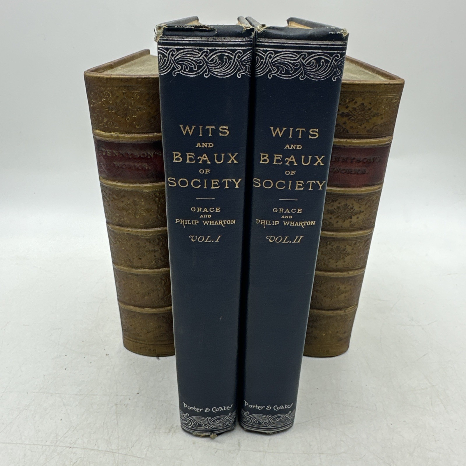 Wits and Beaux of Society 2 Vol Set Wharton Porter Coates Antique (21-4)