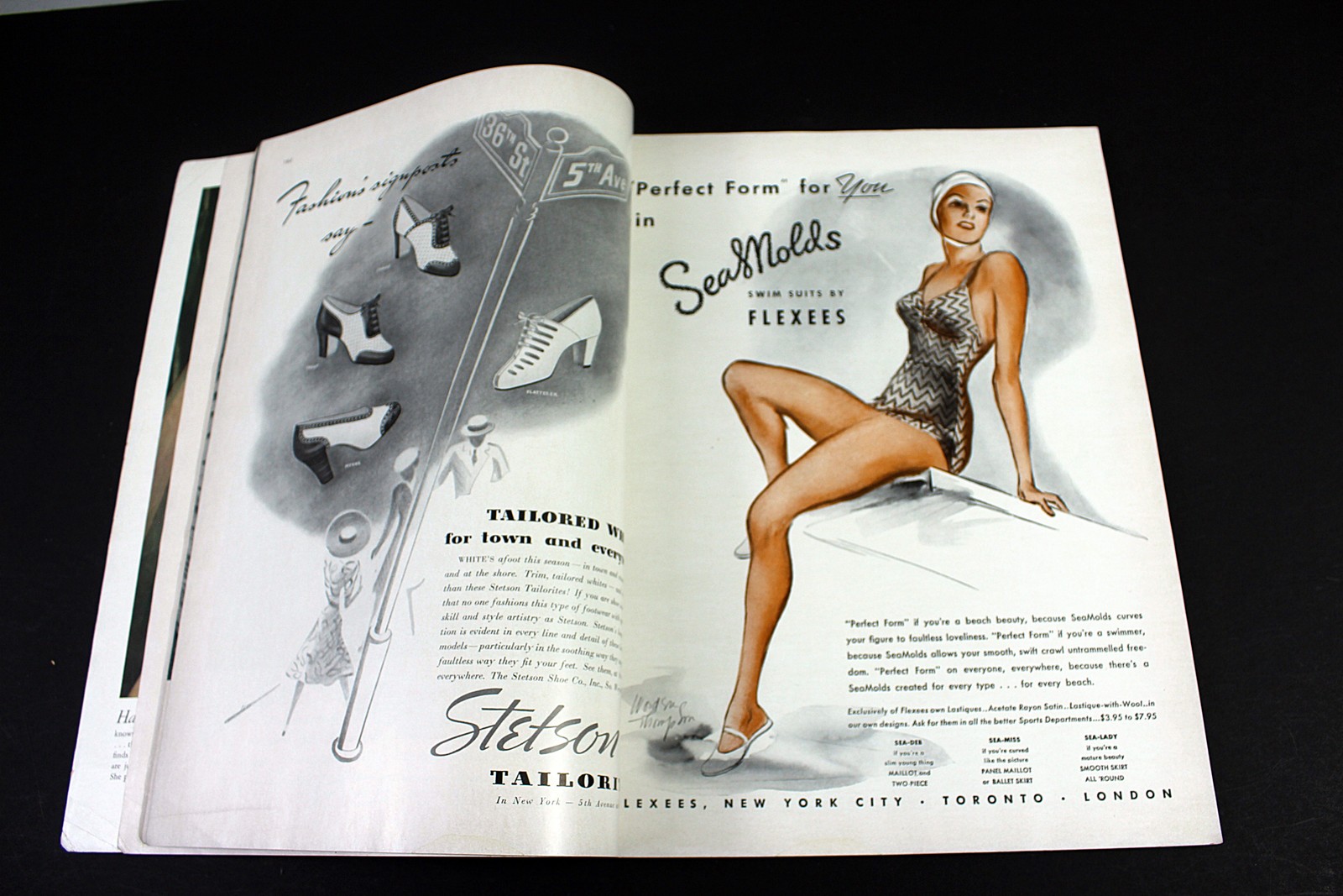 Vogue Magazine May 1 1939 World’s Fair Illustrated Fashion Ads