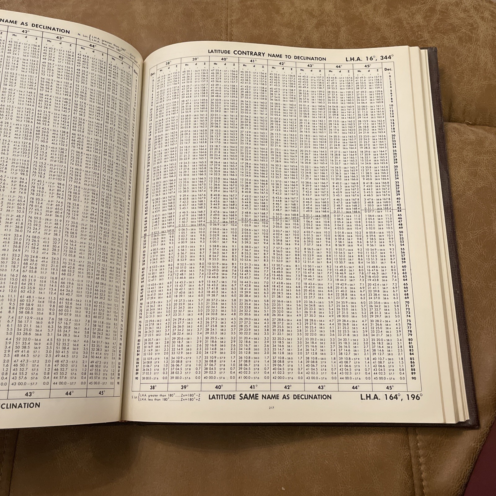 Sight Reduction Tables for Marine Navigation 1981 No 229 Vol 3 Latitudes 30-45