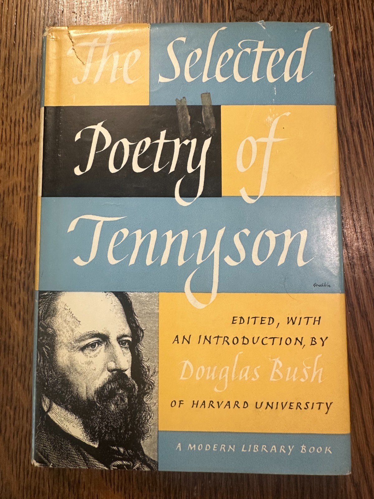 The Selected Poetry of Tennyson 1951 HC/DJ MODERN LIBRARY SHAKESPEARE WORDSWORTH