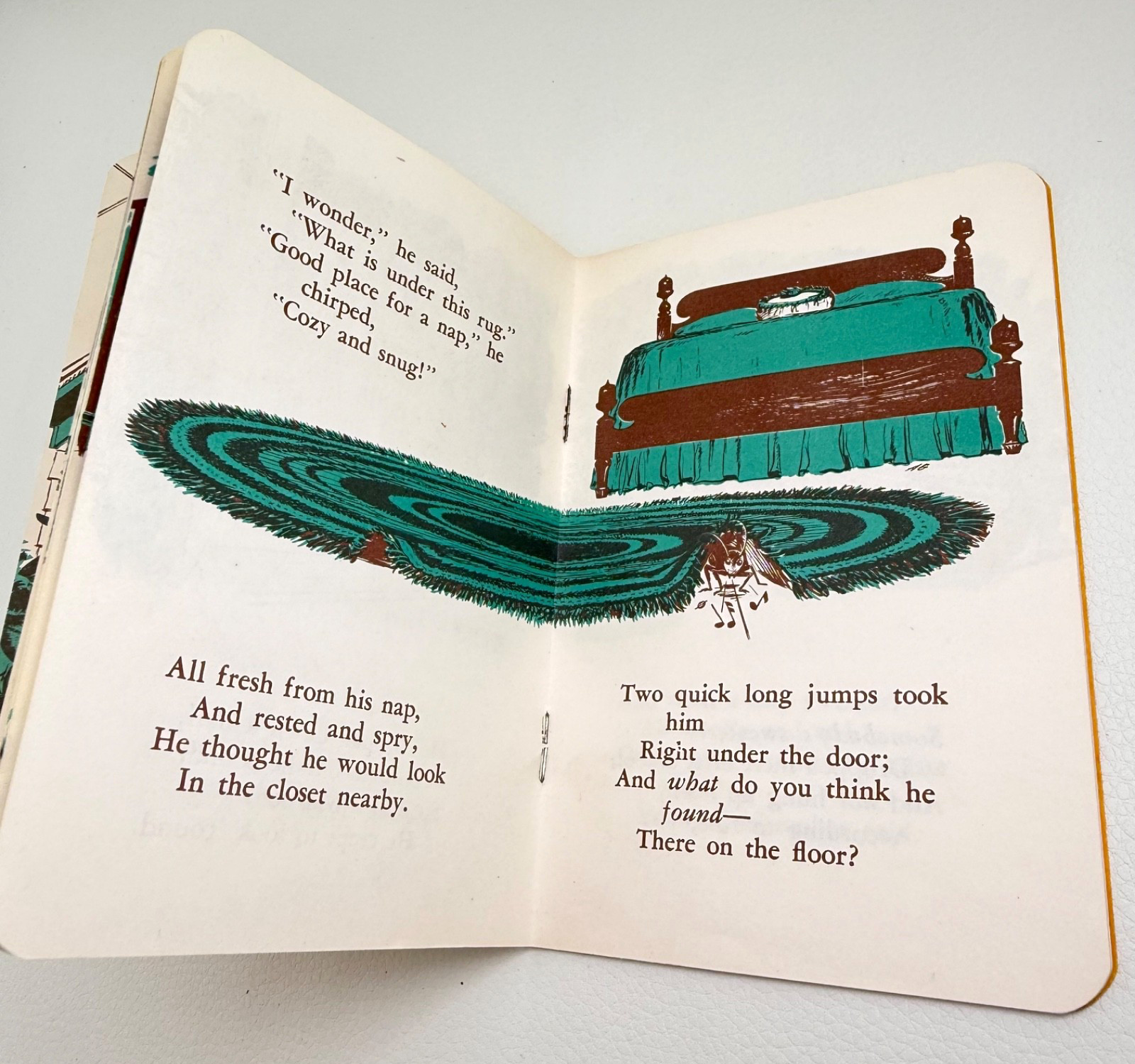 1955 Christopher Cricket Insect Mini Book Jessie Wilmore Murton SC 30pg 4×5.5″