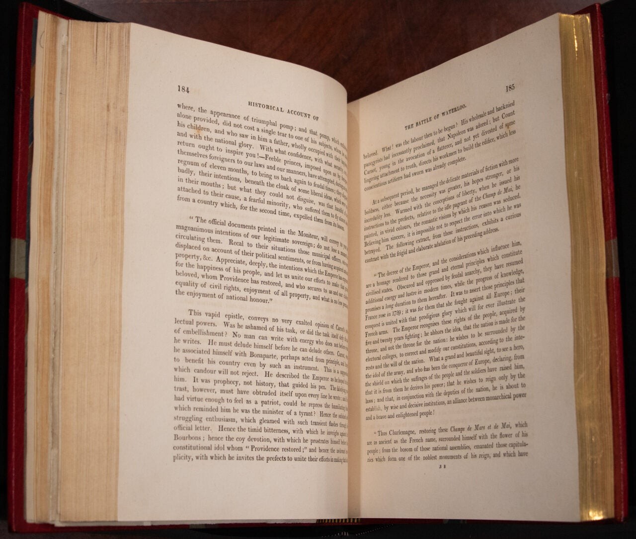 1817 The Battle of Waterloo Bound by Riviere Color Plates First Edition 12″ Tall