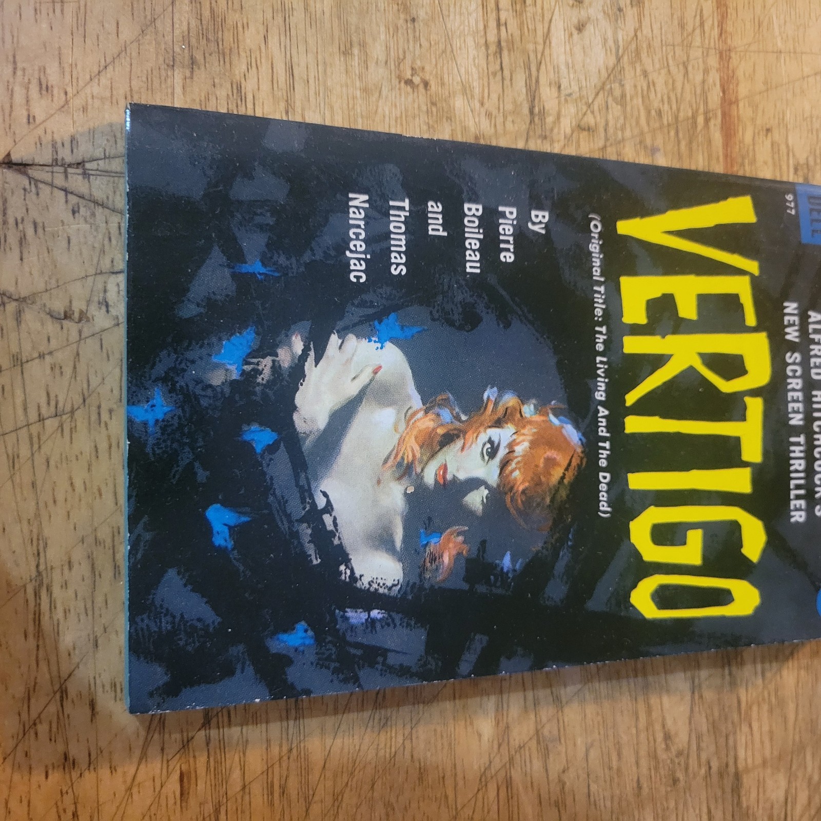1958 VERTIGO BY PIERRE BOILEAU NICE MINTY 1ST DELL 977 PAPERBACK Hitchcock
