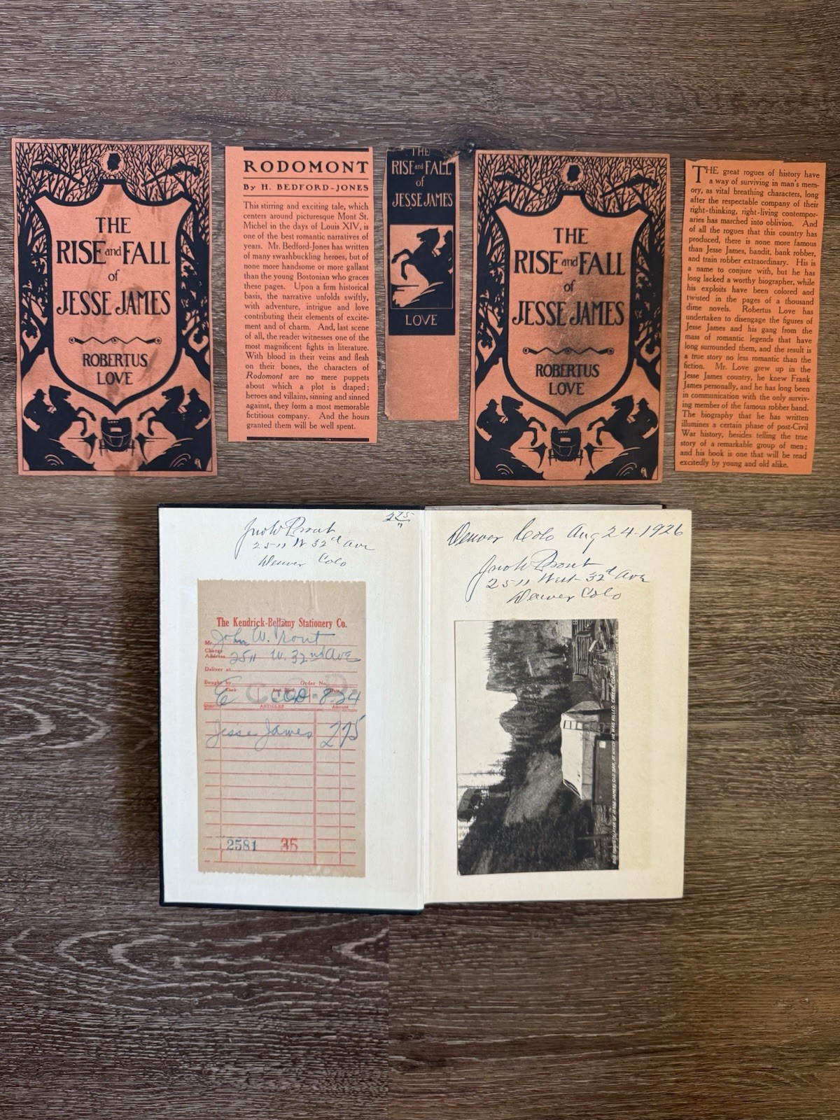 John W. Prout Personal Library with Tons of Ephemera Antique Books Mowry Mines