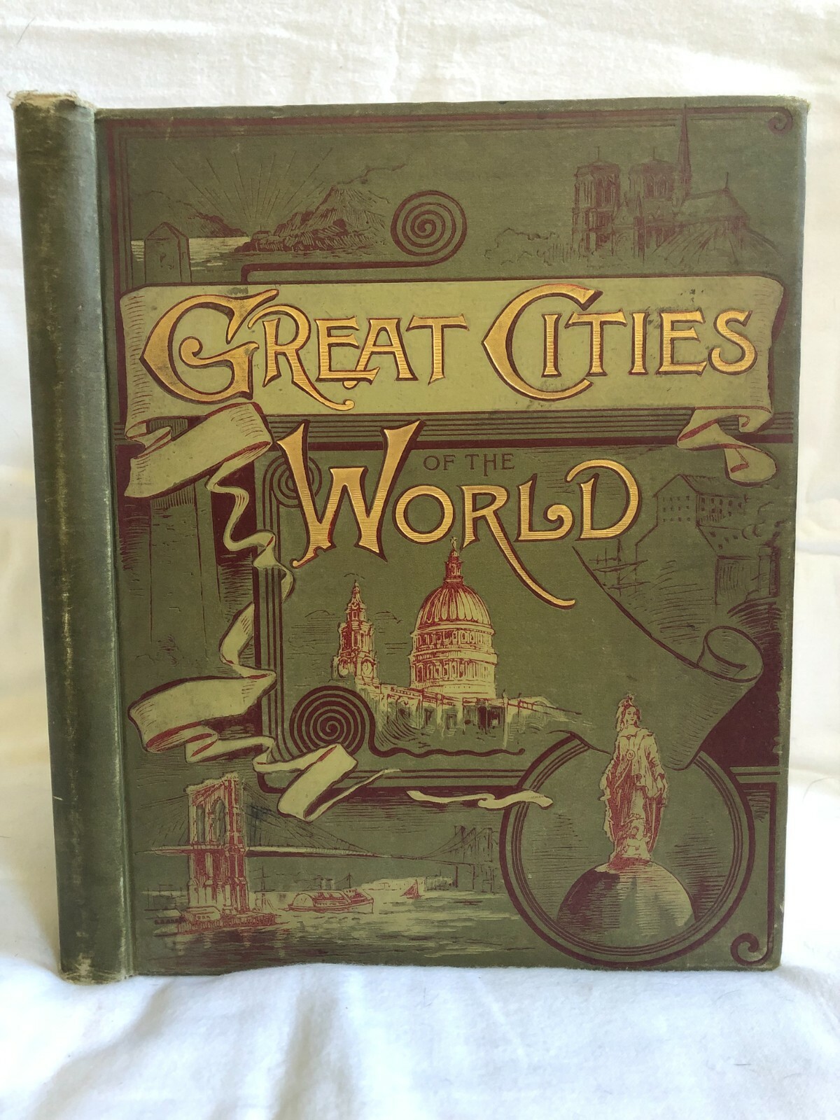 1890 GREAT CITIES OF THE WORLD Elbridge Brooks. London Paris New York Tokyo, etc