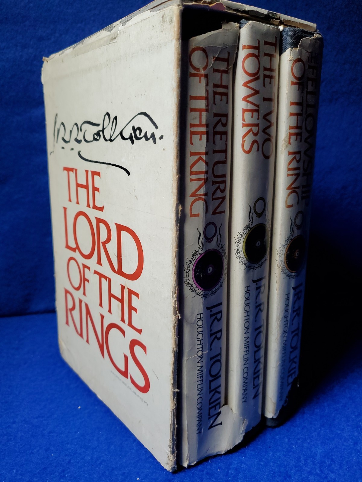 Lord of the Rings 3-Vol Box Set Tolkien Houghton Mifflin 1965 2nd Revised Ed SC