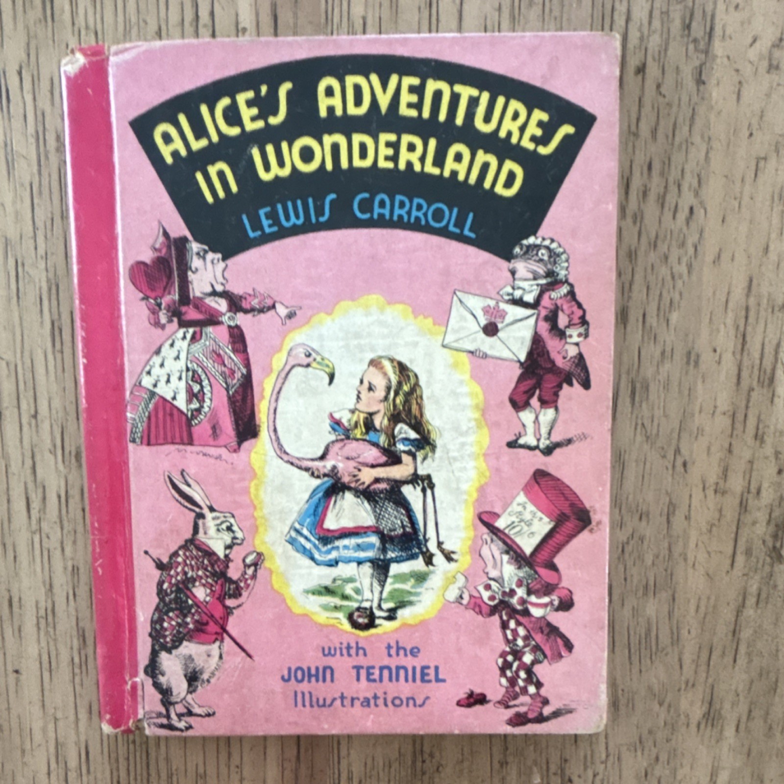 Alice’s Adventures in Wonderland Hardcover 1940 McLoughlin Bros Illustrated