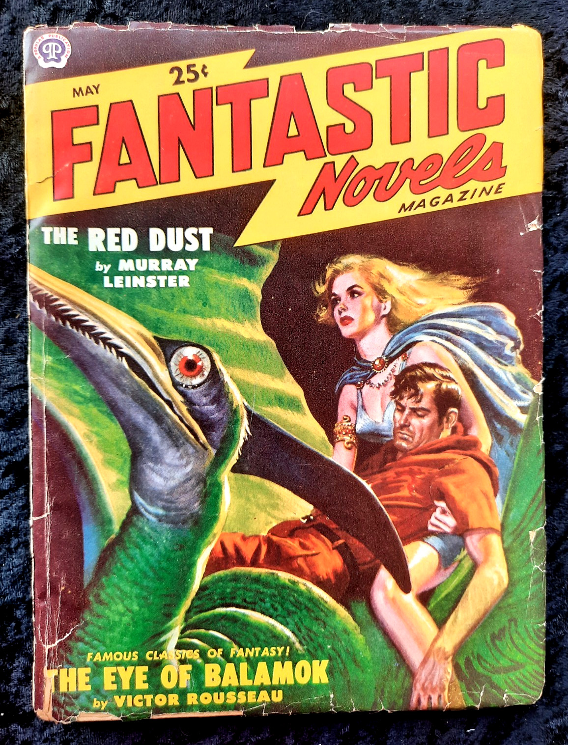 Fantastic Novels May 1949 Pulp Murray Leinster Rousseau Virgil Finlay G/VG 3.0