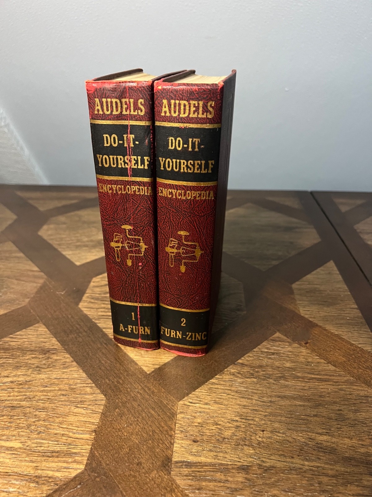 AUDELS DO-IT-YOURSELF Encyclopedia 2 Volume Set Hardbound Home Improvement 1960