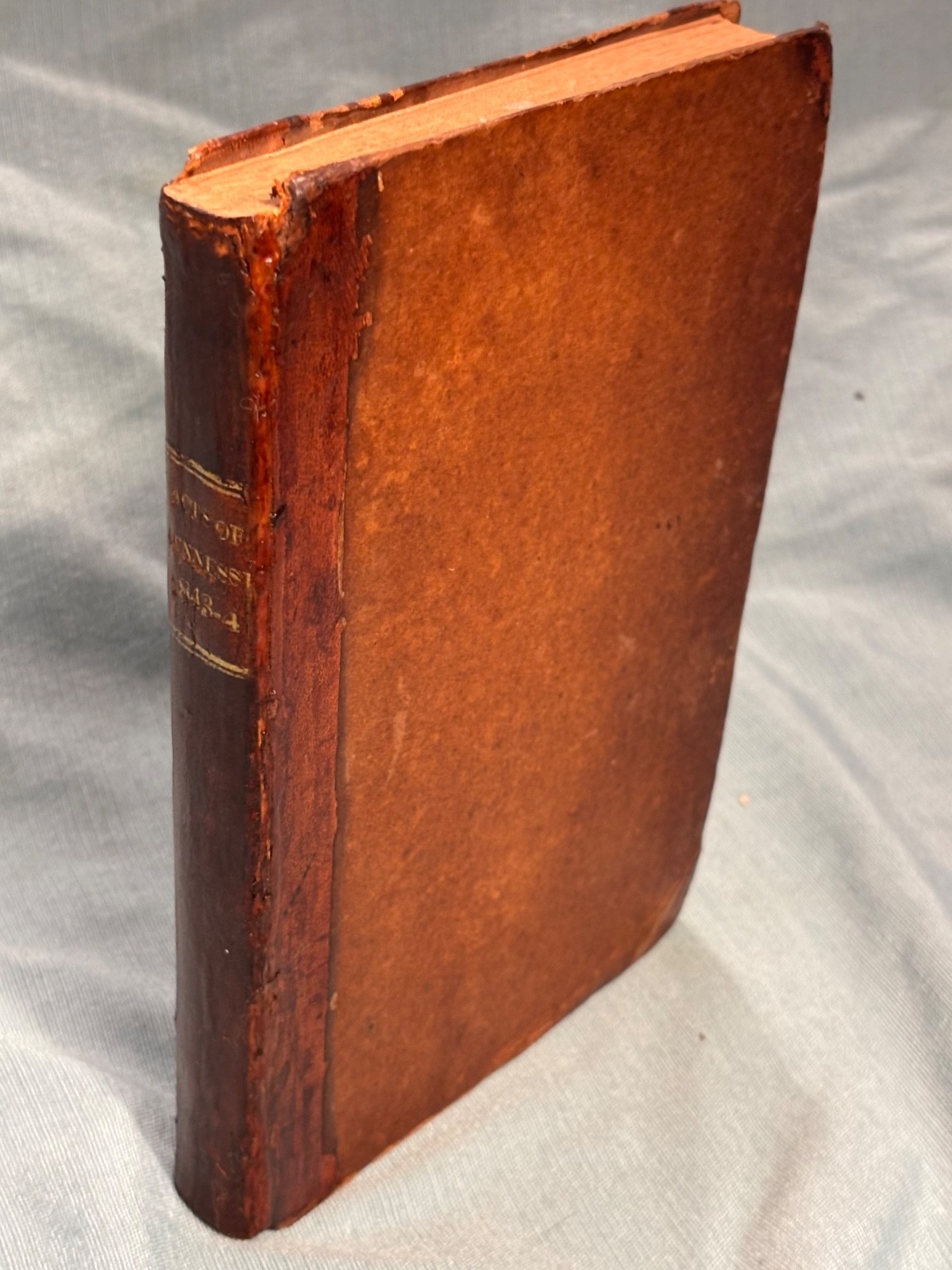 Tennessee Acts of Assembly 1843-1844. Knoxville printing! Pre-Civil War, slavery