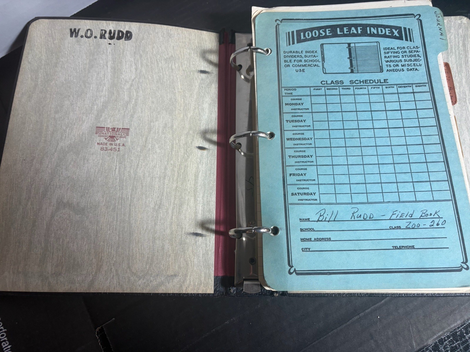 1963 Wildlife Management Field Notes Binder Zoo 260 Arizona Manuscript