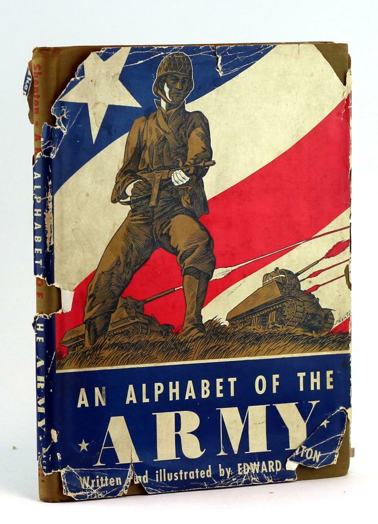 Edward Shenton First Edition 1943 An Alphabet of the Army Hardcover w/Dustjacket