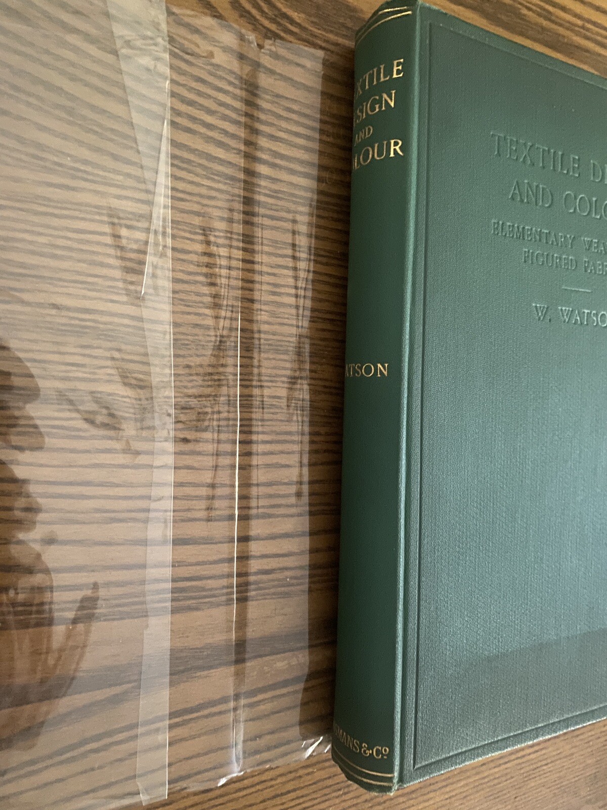 Rare 1912 Textile Design Colour Elementary Weaves Figured Fabrics Book W. Watson