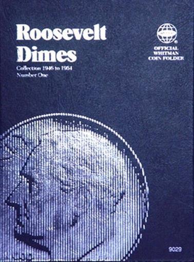 Whitman Coin Folder For Roosevelt Dimes 1946 – 1964 Mini Album No 1 Model 9029
