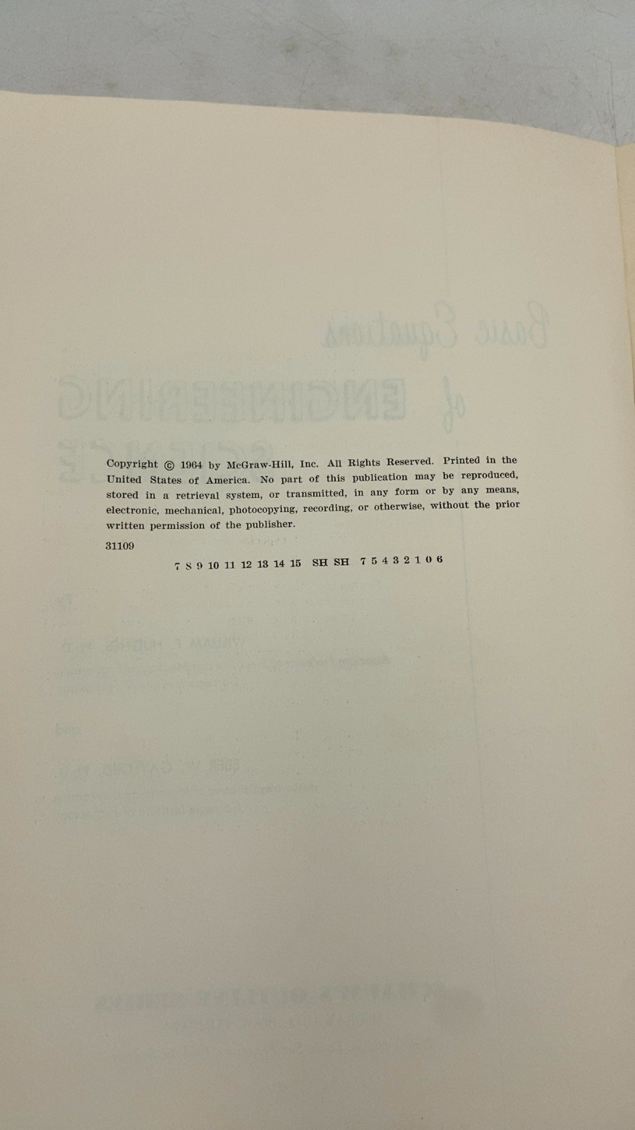 Basic Equations of Engineering Science William F. Hughes, Ph.D. and Eber W. G…