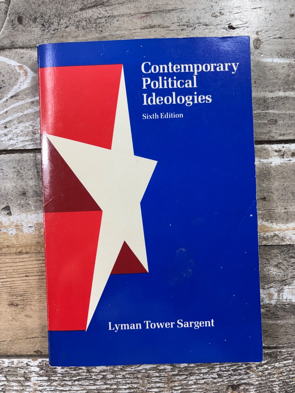 1984 Vintage Political Book “Contemporary Political Ideologies” Sargent